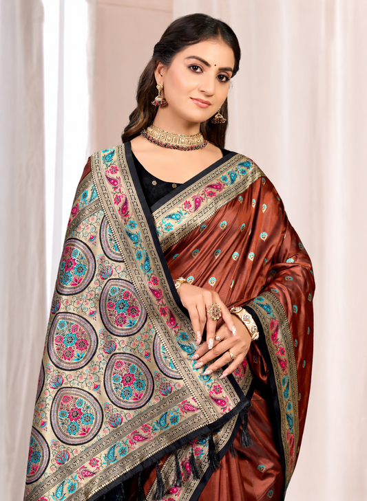 Silk Saree with Silk Blouse Piece