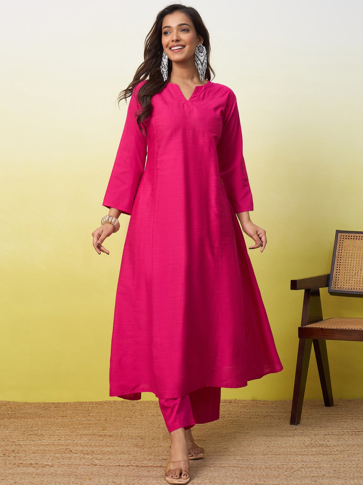 South Cotton Kurta Pant Set for Women | 2pcs