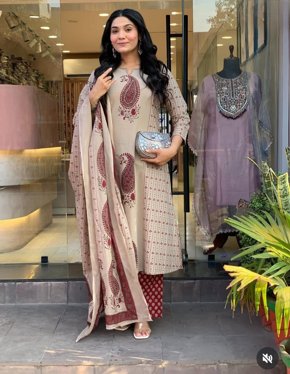 Straight Cotton 60x60 Kurta Pant Dupatta Set | 3 Piece