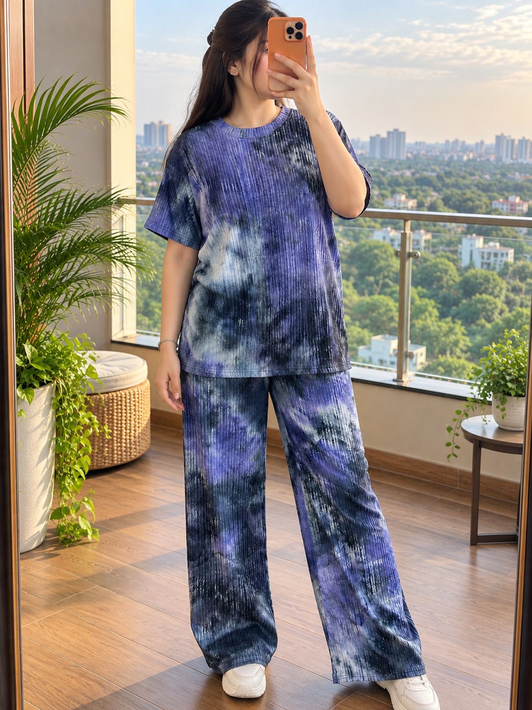 Tie-Dye Imported Fabric Co-Ord Set for Women