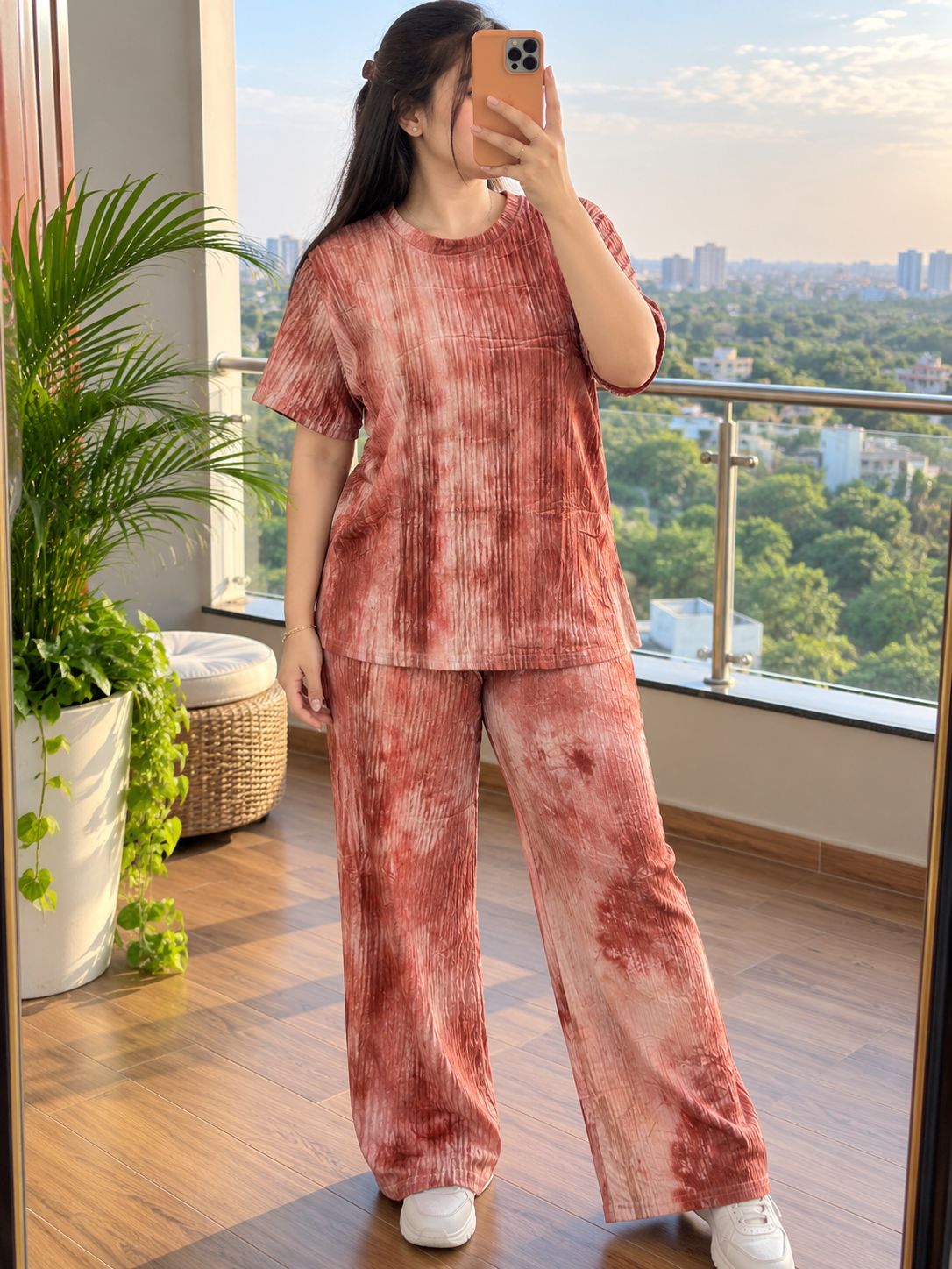 Tie-Dye Imported Fabric Co-Ord Set for Women