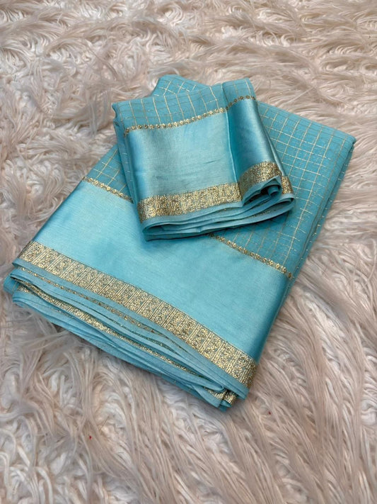 Viscose Georgette Saree with Running Blouse Piece