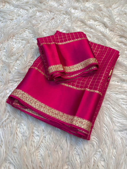 Viscose Georgette Saree with Running Blouse Piece