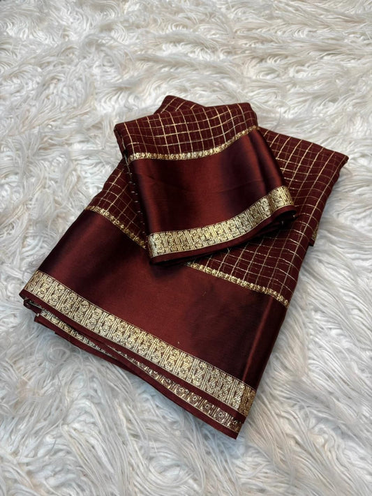 Viscose Georgette Saree with Running Blouse Piece