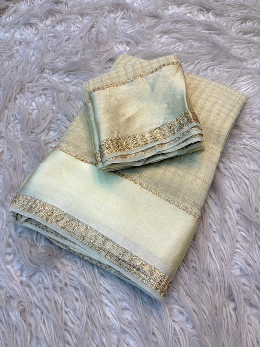 Viscose Georgette Saree with Running Blouse Piece