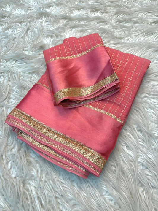 Viscose Georgette Saree with Running Blouse Piece
