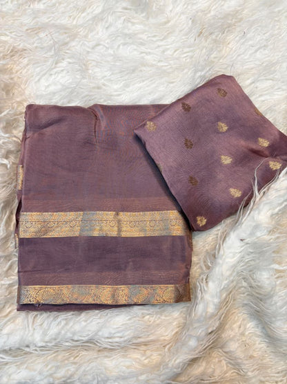 Viscose Mysore Crepe Saree with Russian Viscose Dola Blouse
