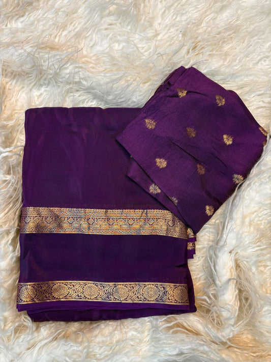 Viscose Mysore Crepe Saree with Russian Viscose Dola Blouse