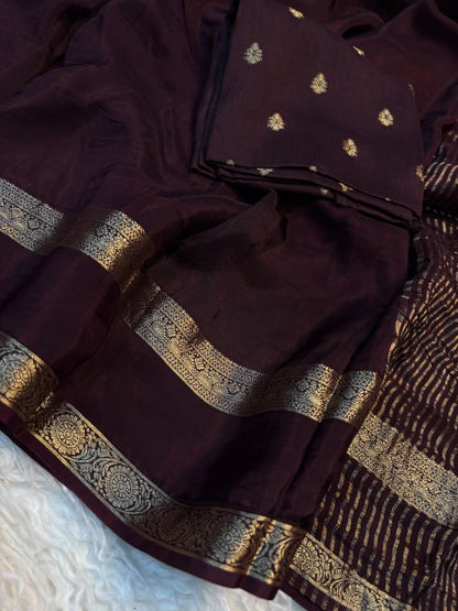 Viscose Mysore Crepe Saree with Russian Viscose Dola Blouse