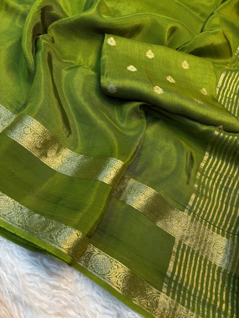 Viscose Mysore Crepe Saree with Russian Viscose Dola Blouse