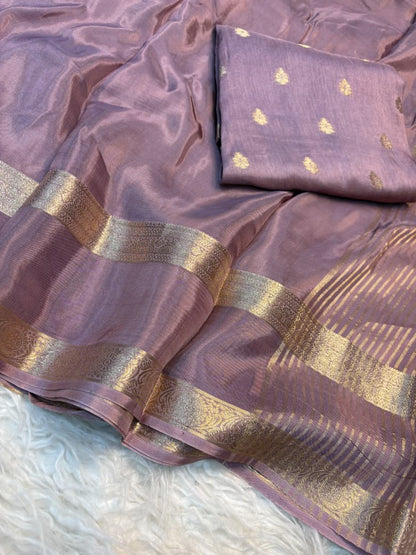 Viscose Mysore Crepe Saree with Russian Viscose Dola Blouse