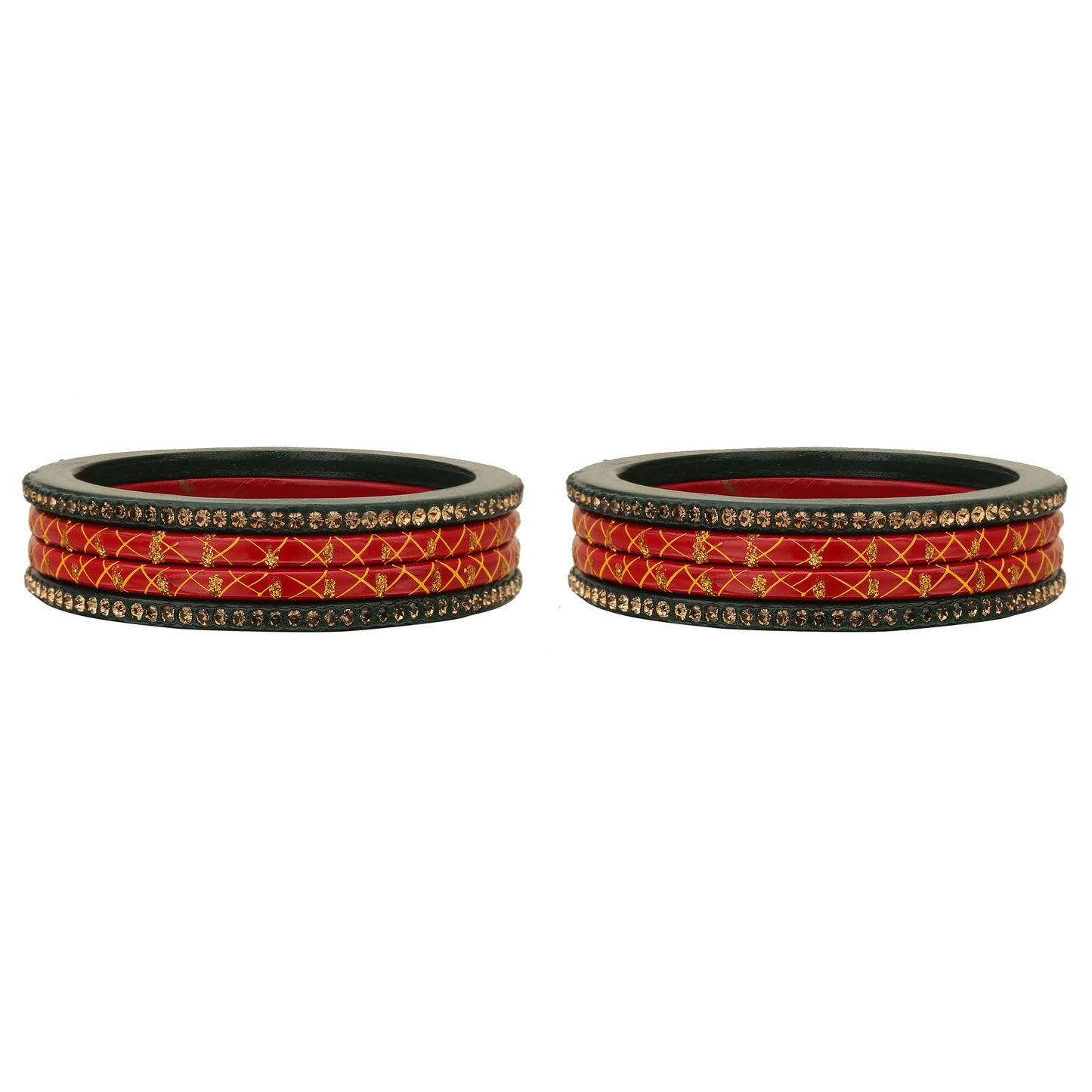 sukriti traditional partywear lac wedding bangles for women – set of 8