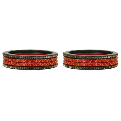 sukriti traditional partywear lac wedding bangles for women – set of 8