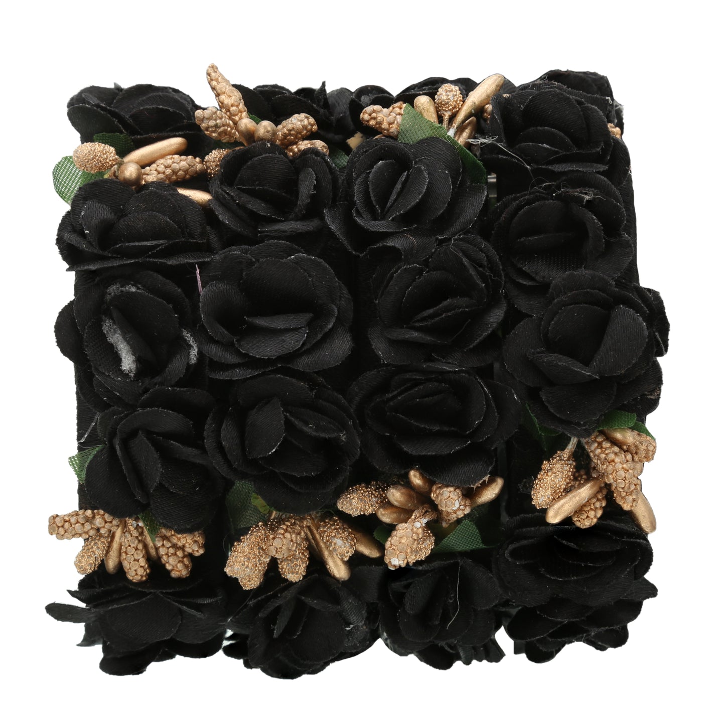sukriti beautiful handcrafted black flower designer silk thread bridal chuda wedding bangles for women – set of 22