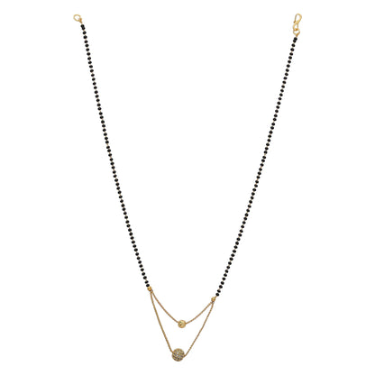 sukriti bridal gold plated american diamond mangalsutra nallapusalu tanmaniya necklace black bead chain for women
