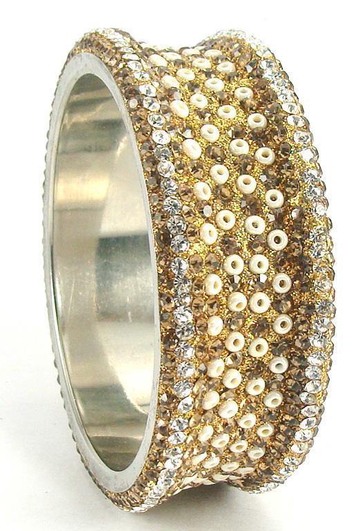 sukriti bridal golden brass kadaa bracelet for women