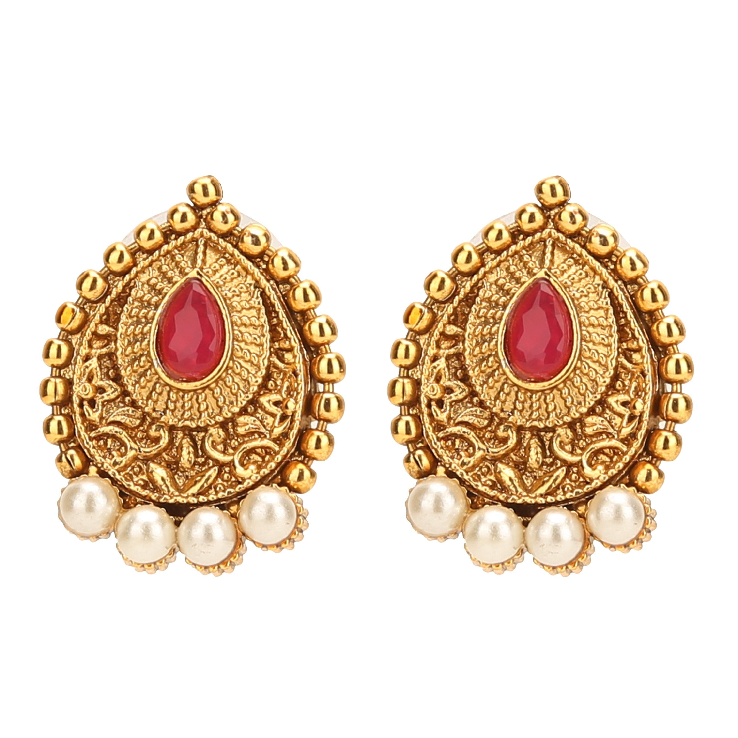 Buy Grey Earrings | Ethnic Earrings | Dress Earrings Online