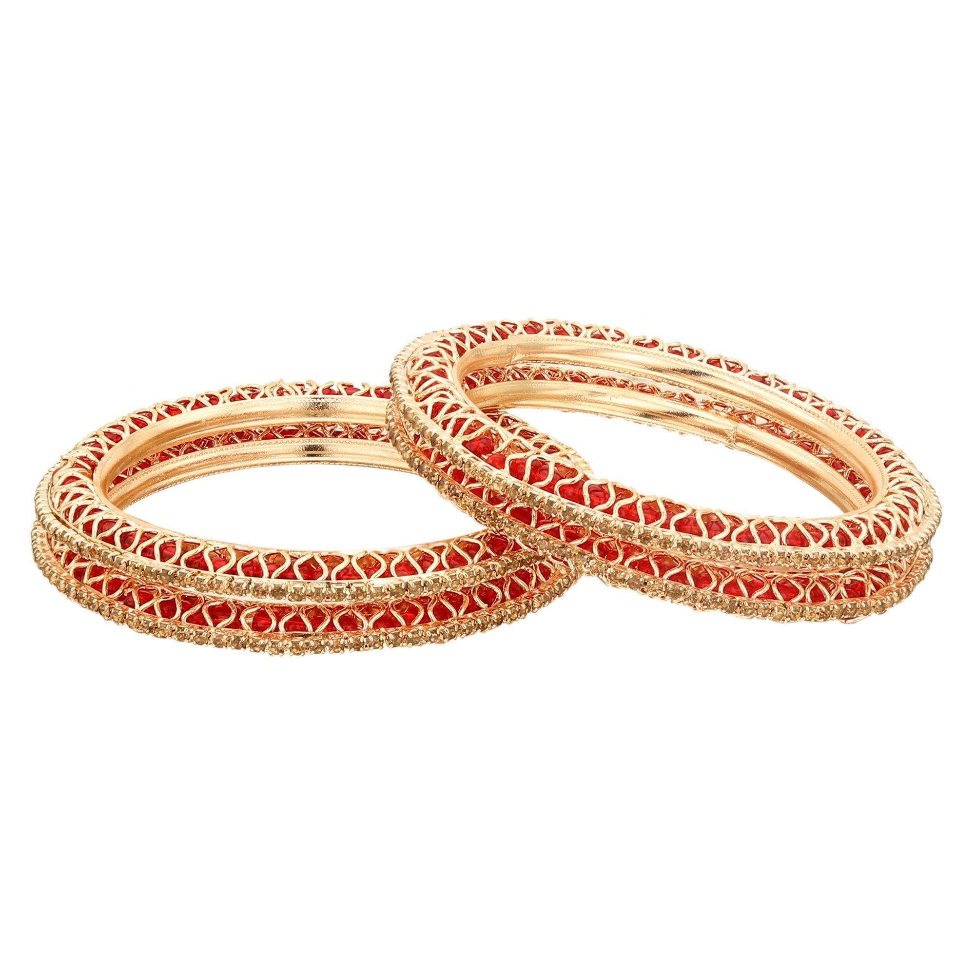 Keyo & CO. 14k Bonded Gold Love Friendship Bangle Bracelets for Women, 2  Pack, Stainless Steel - Walmart.com