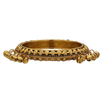 sukriti indian stylish antique gold tone bangles party wear jewelry for girls & women - set of 2