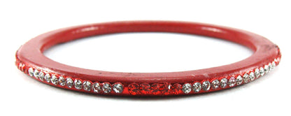 sukriti rajasthani ethnic red lac bangles for women - set of 8