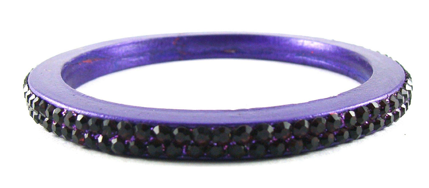 sukriti rajasthani purple lac bangles for women - set of 4