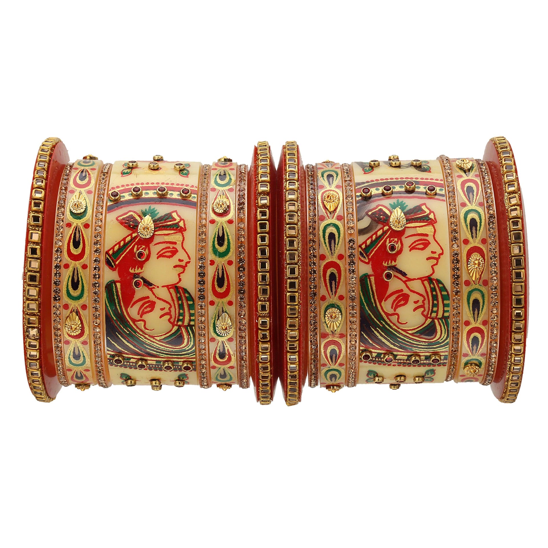Rajasthani Rajputi Raja Rani Bangles Set Party Jaipur Raja Rani
